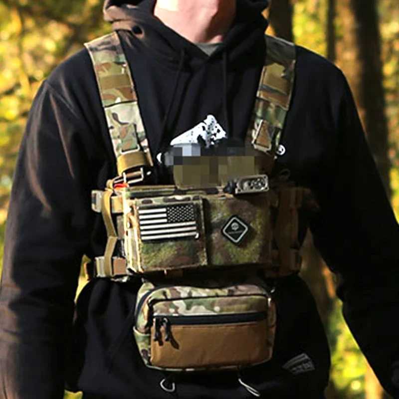 Emersongear Tactical MK3 Chest Rig Vest Fight Modular Adjustable Hunting For Plate Carrier w/ 556 762 Mag Pouch Nylon EM2961 Z250728