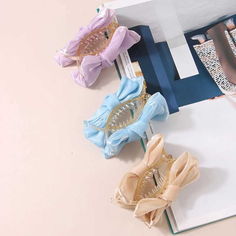 8CM Korean Bow Hair Clip - Elegant Non-Slip Ponytail Braid Grip for Women Girls Daily/Fashion Hairstyles Z250729