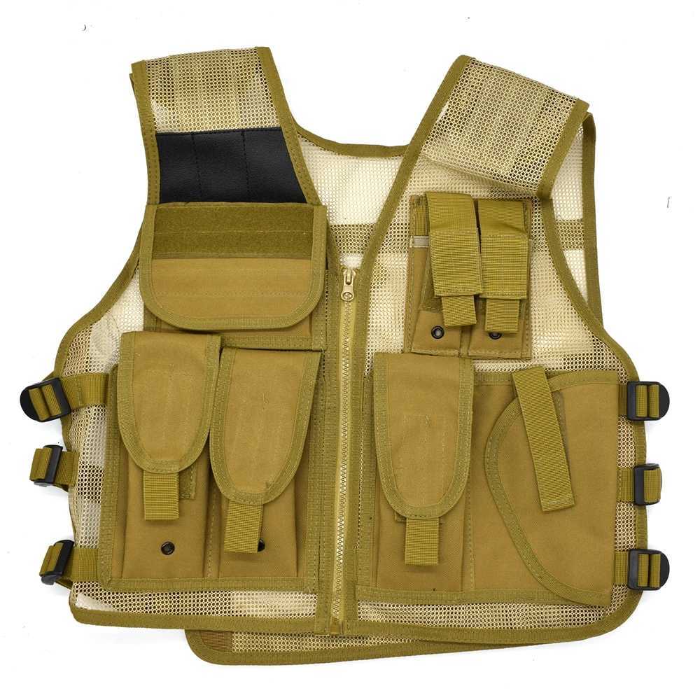 Tactical Mesh Vest for Men and Women Hunting MolLE Vest Fishing Quick Dry with Multi-POCket AdjustabLE Size Z250728