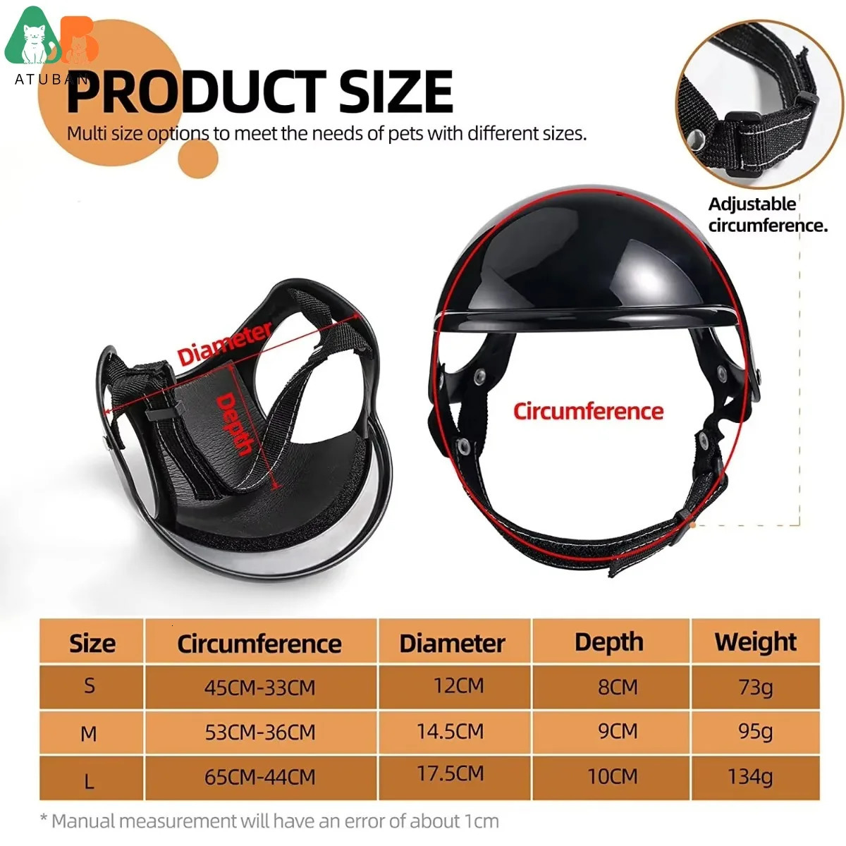 ATUBAN Dog Goggles for Small Dogs with Helmet 2pcs Sunglasses and Set Medium Outdoor Driving Walking 250729