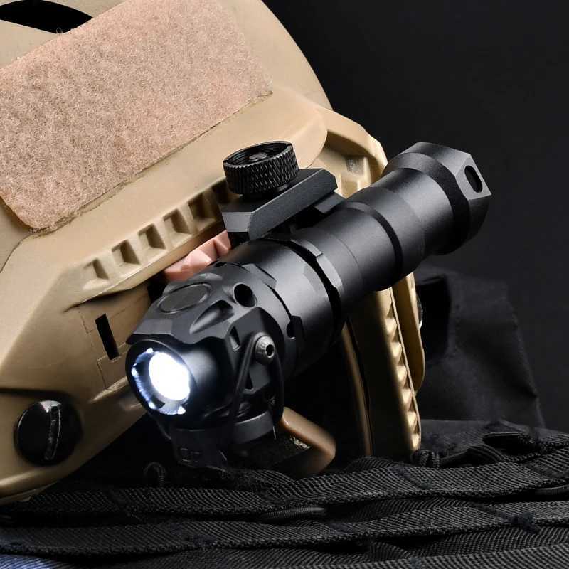 Tactical Flashlight KIJI K1-10 ° Scout Light Outdoor Airsoft Hunting Spotlight Offset Mount Base Wadsn Fits Mlok Keymod 20MM Rail XJ250728