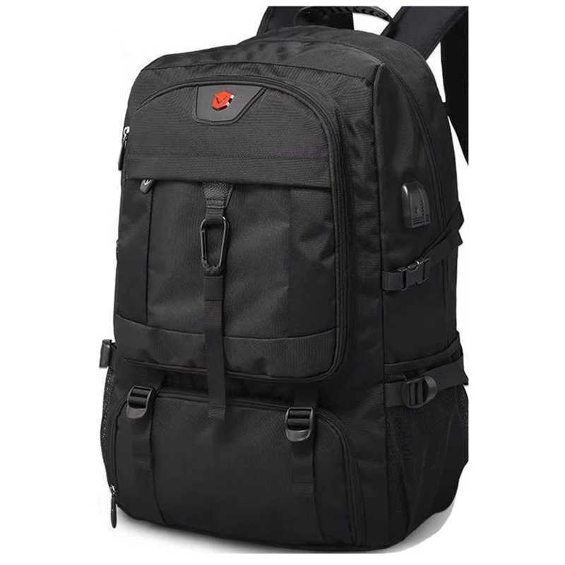 50L 80L Large Travel Backpack Men Separate Shoe Compartment Business Bag Outdoor Sports Waterproof Man Black Storage Backpacks S250728