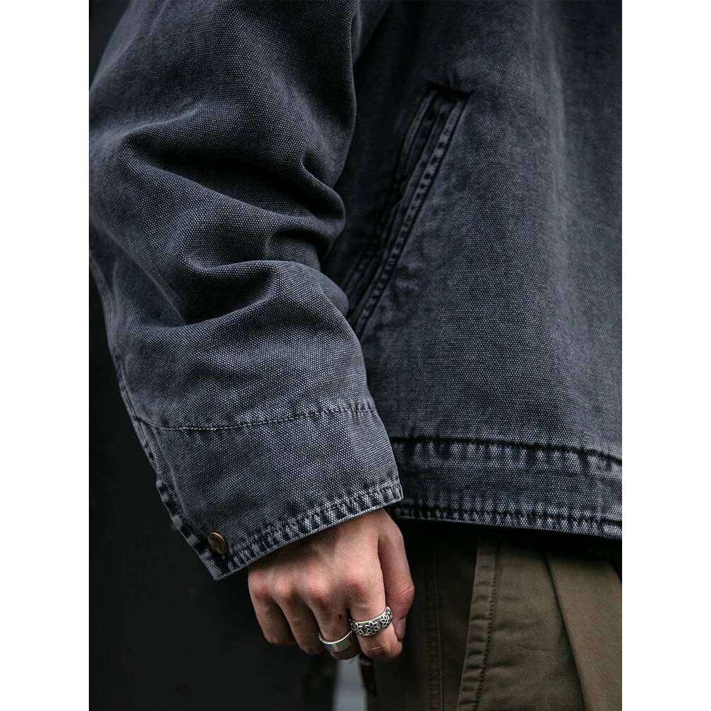 Japanese Vintage High Quality Cargo Mens Clothing Outdoor Casual Short Detroit Jacket Autumn Haruku Trend Lapel Coat 250728