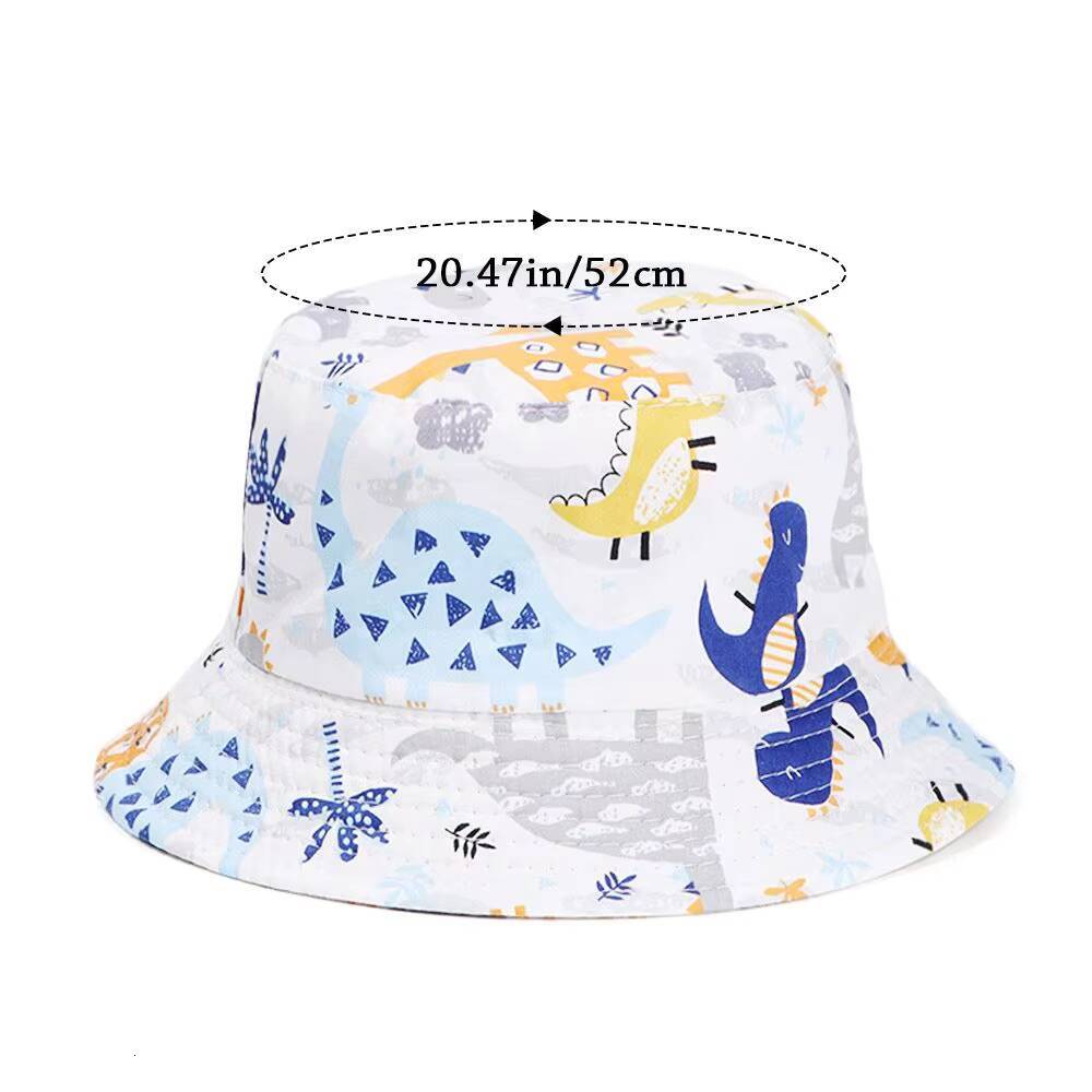1PC Children Fisherman Sunshade Hats Graffiti Headwear Fruit Animal Basin Boy Girl Baby Panama Cap Kids Decorate Hat ddmyshoesvip