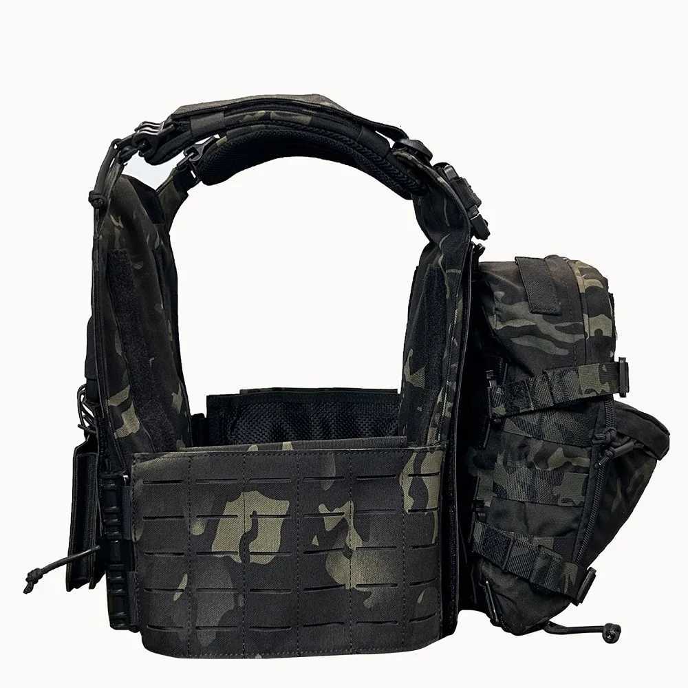 EMERSONGEARS ZH02 Nylon Combat suit laser cutting vest with hydration backpack with 5.56 triple magazine pouch Z250728