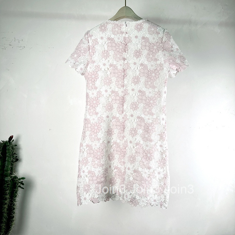 Summer New Fashionable Socialite Elegant Youthful Sleeve Dress French Round Neck Design Short Dress