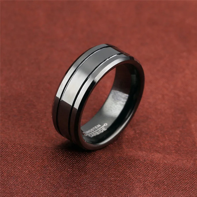Fashion Black Stainless Steel Ring For Men Punk Vintage Male Ring Jewelry Fashion Mens Big Ring Wholesale 250729