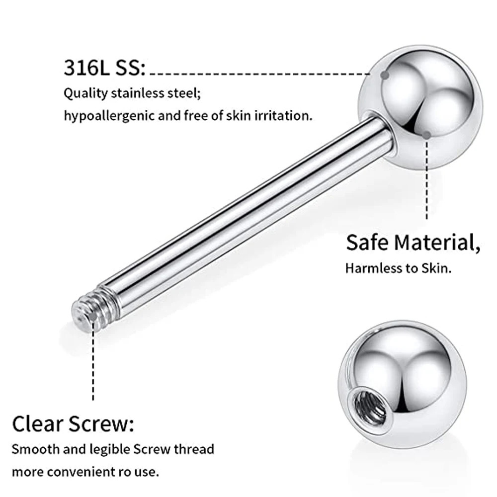 WKOUD 2PCS 316L Stainless Steel Nipple Barbell Rings Heart Nipple Shields Piercing Jewelry 250729