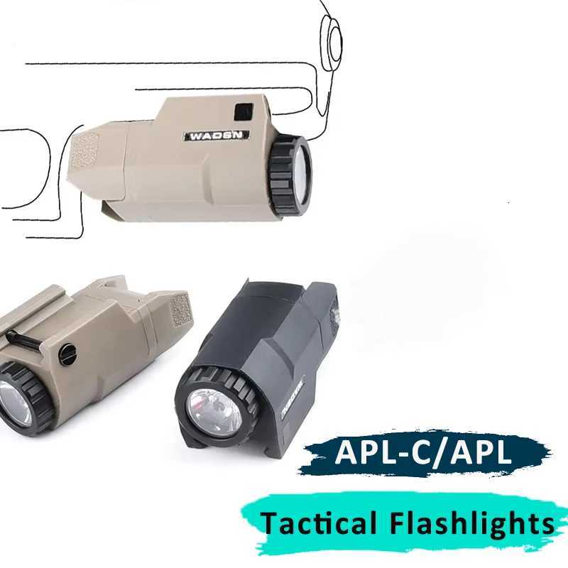 Tactical APL-C APL Pistol Scout Light White LED Constant/Momentary/Strobe Flashlight Functions Nylon Material Fits 20mm Rail Hunting XJ250728
