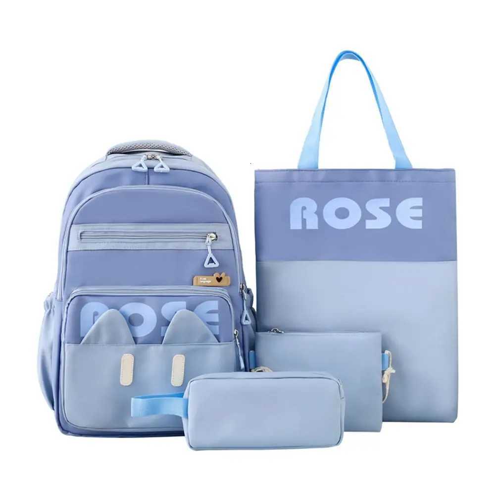 4Pcs/Set Fi Large Capacity 4 in 1 Backpack Multi-functional Breathable Book Bag School Rucksack Casual Mens Bags Travel y250729