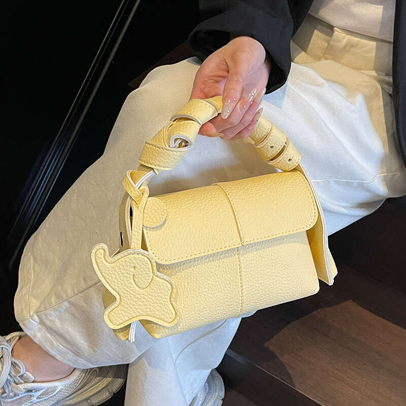 Ear-Hanging Series Eaves for Women 2025 Spring New Versatile Commuting Single Shoulder Small Square Handheld Crossbody Hobo Bag