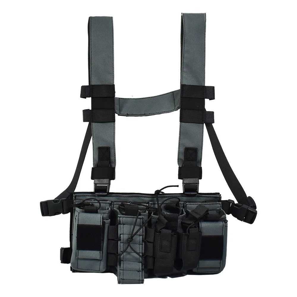 Tactical Chest Vest MOLLE Lightweight Quick Release for Hunting Paintball Airsoft Modular Plate Carrier War Game Gear 600D Nylon Z250728