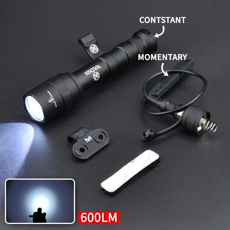 Vadsn Metal M640 Tactical Flashlight CNC M640B M640C M640U M640W Outdoor Airsoft Hunting Scout Light M640W Strobe Spotlight XJ250728