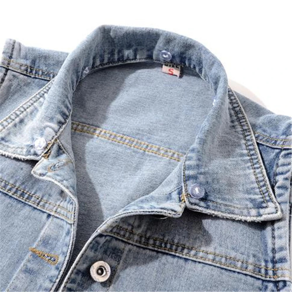 Short Denim Hoodies Women Removable Hooded Coat Spring Side Pockets Sleeveless Jeans Jackets Female Tops Sweaters Fall 250729
