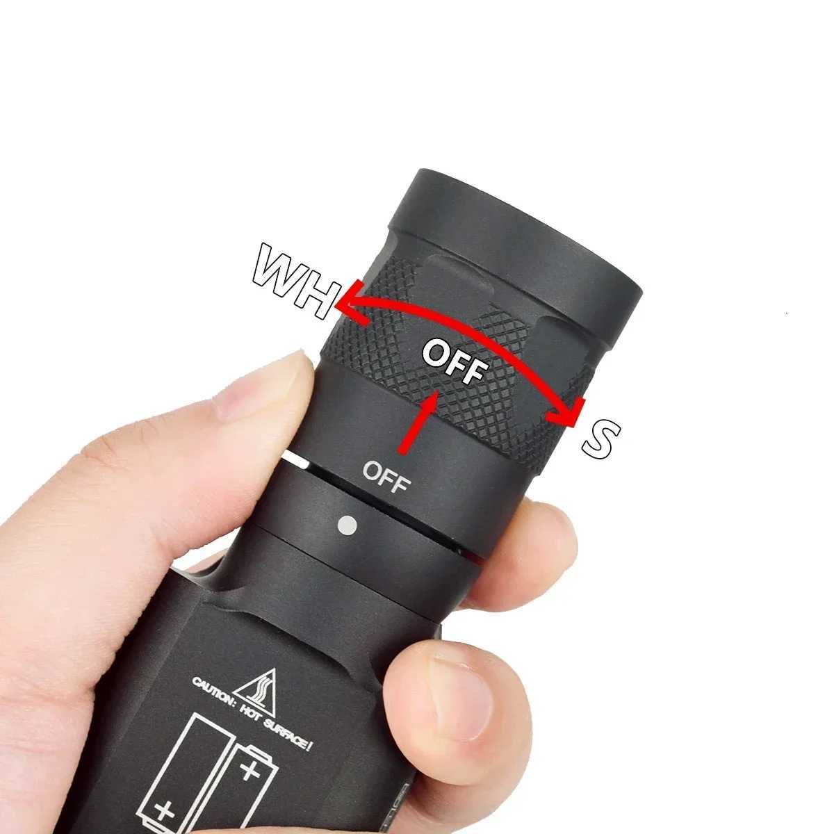 Tactical X300 X400 Series Weapon Gun Light With Upgrade Remote Dual Function Switch X300V X400V IR Flashlight R250728
