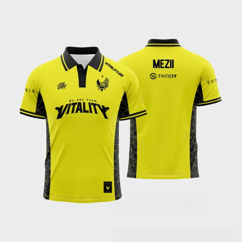 Men's T Shirts Vitality University CS2 Major 2025 Two Star Esports Team Uniform Men Fashion O-neck Design T-shirts Zyw0o Ropz Fans