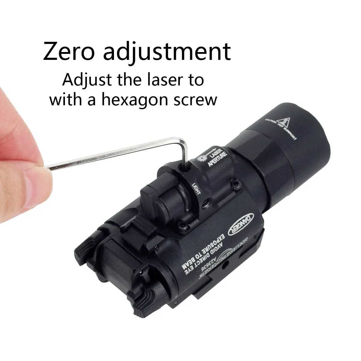 Airsoft X300 X400 Ultra X400V LED Scout Light Red Dot Green X400 X400U Weapon Flashlight Fit 20mm Rail Hunting SpotlightXJ250728