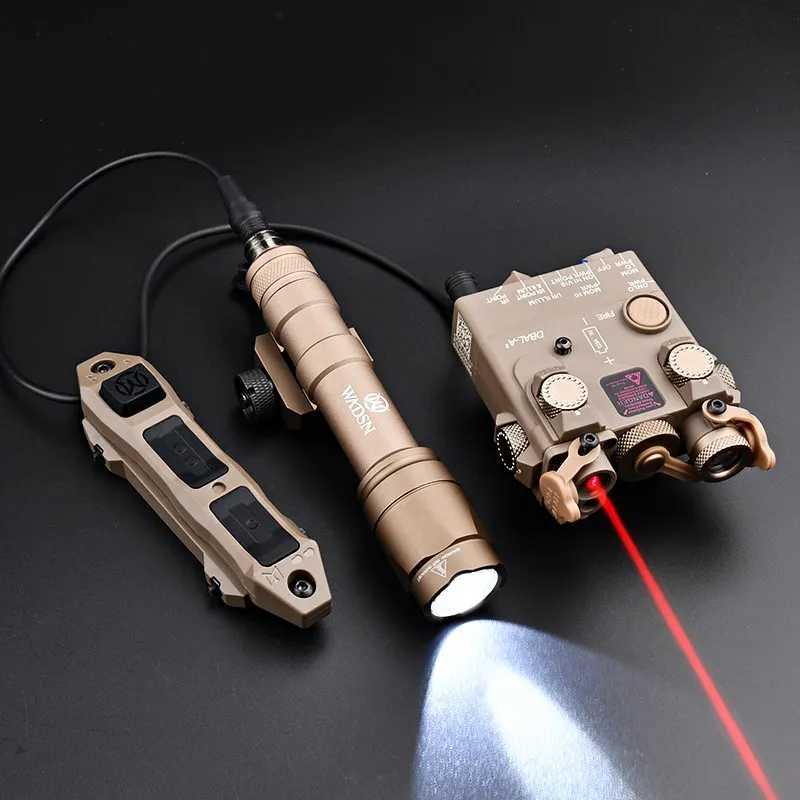 WADSN Full Function DBAL-A2 Red Dot Blue Green IR Laser Indicator PEQ15 Infrared Laser M600 M300 Airsoft Flashlight Weapon Light XJ250728