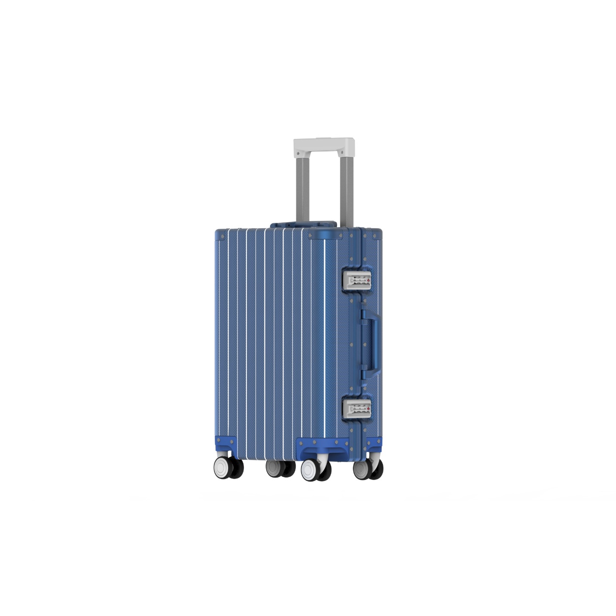 New all aluminum luggage with 20 inch boarding case and men's and women's luggage with thickened all metal swivel wheels for travel