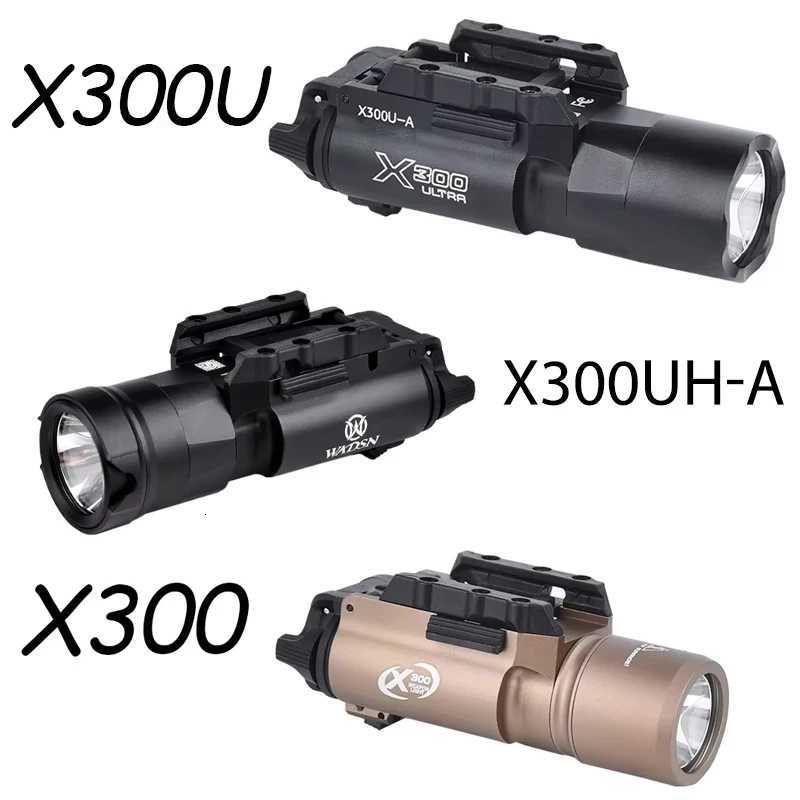 Vadsn Metal X300 Hanging Flashlight X300UH-A High Power White Led Scout Light Hunting Pistol Gun Light Fit 20mm Picatinny Rail XJ250728