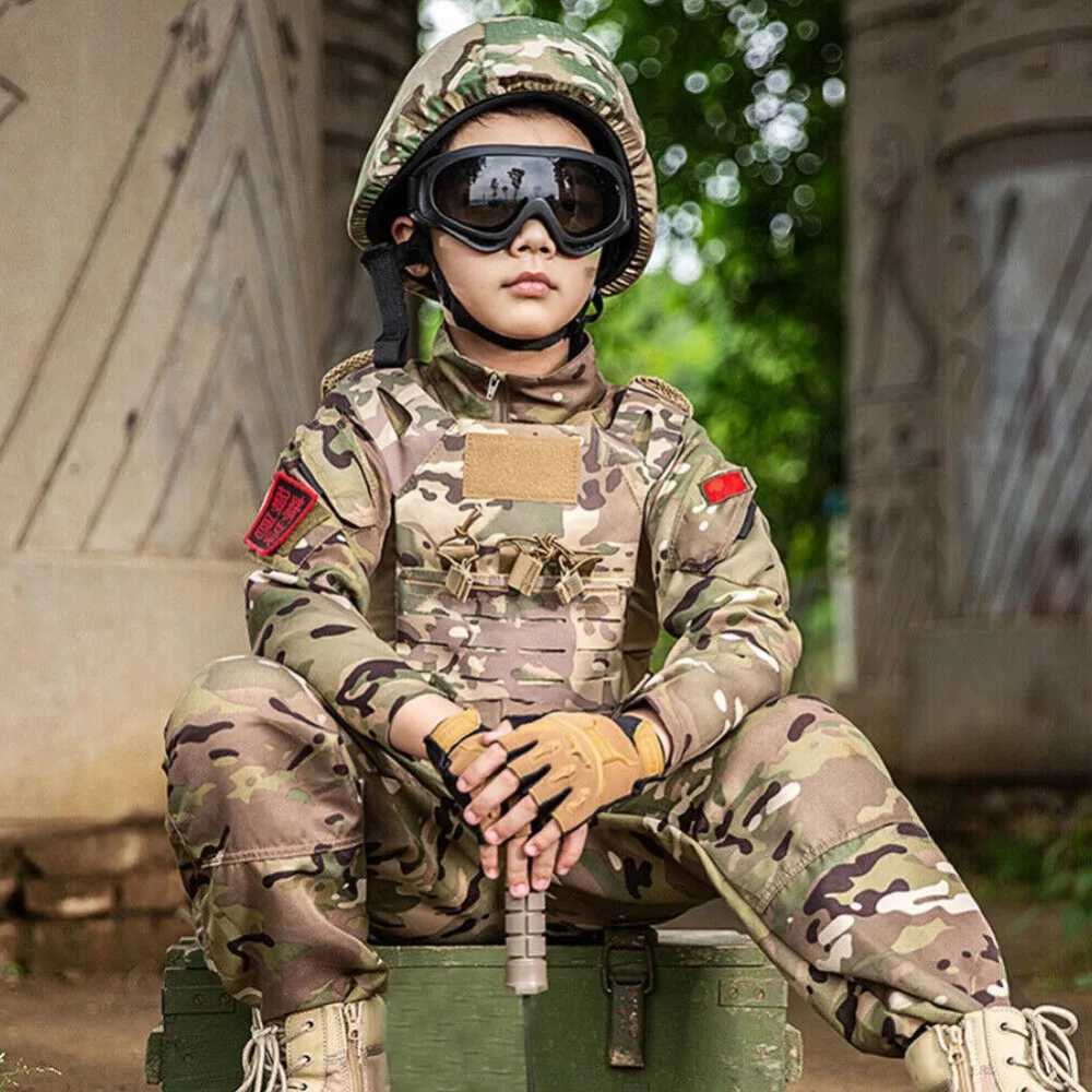 Kids JPC Plate Carrier Vest Tactical Molle Airsoft Combat Jump Training CS Vest Military Training Vest Paintball CS Outdoor Z250728
