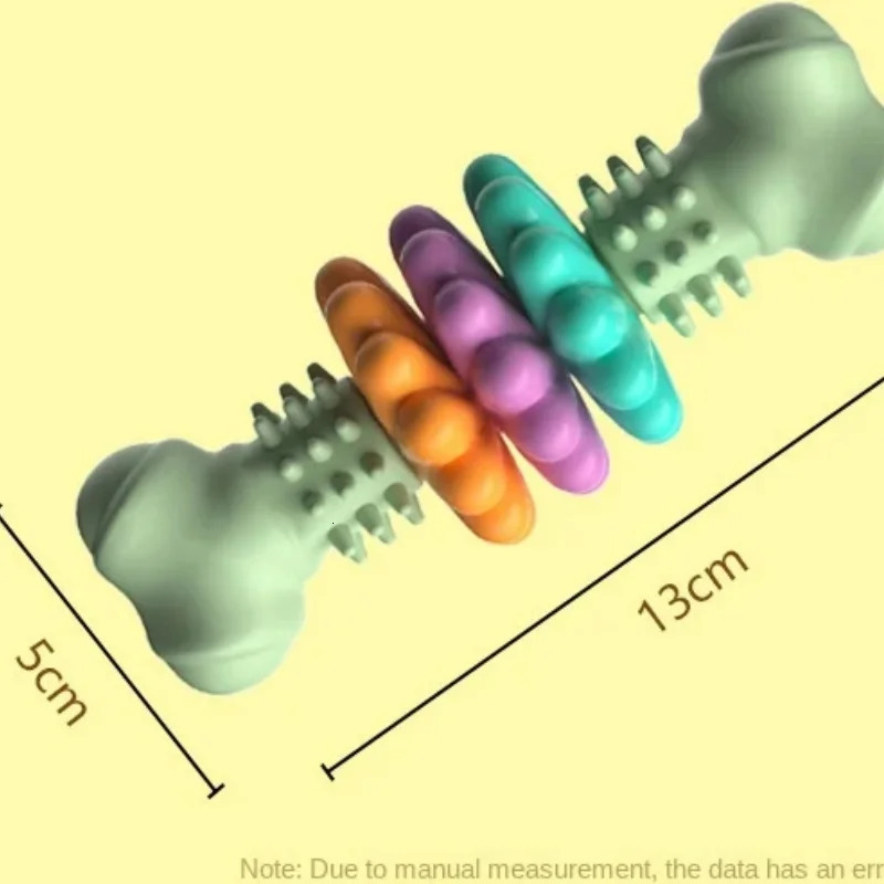 Pet Toys Dog Chew Meaty Bone TPR Type MultiMeat Pieces Bite Resistant Teeth Toy Set Supplies 250729