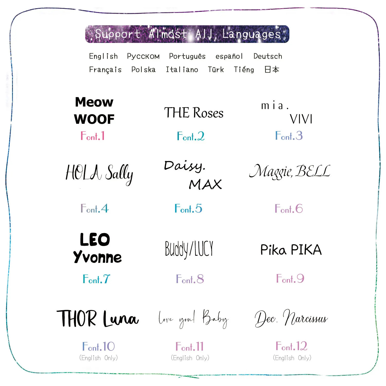 Personalized Cat Dog ID Tag MW007 Name with Cute Symbols Engraved Front and Back for Custom Pets Collar Anti-Lost Metal Charm 250729