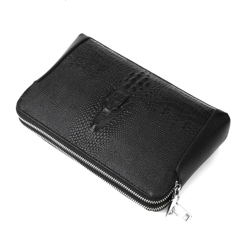 Genuine leather Skin Mens Handbag Wallet Card Bag sacoches hommes cartera hombre sac a main mens bag clutch bag 250723