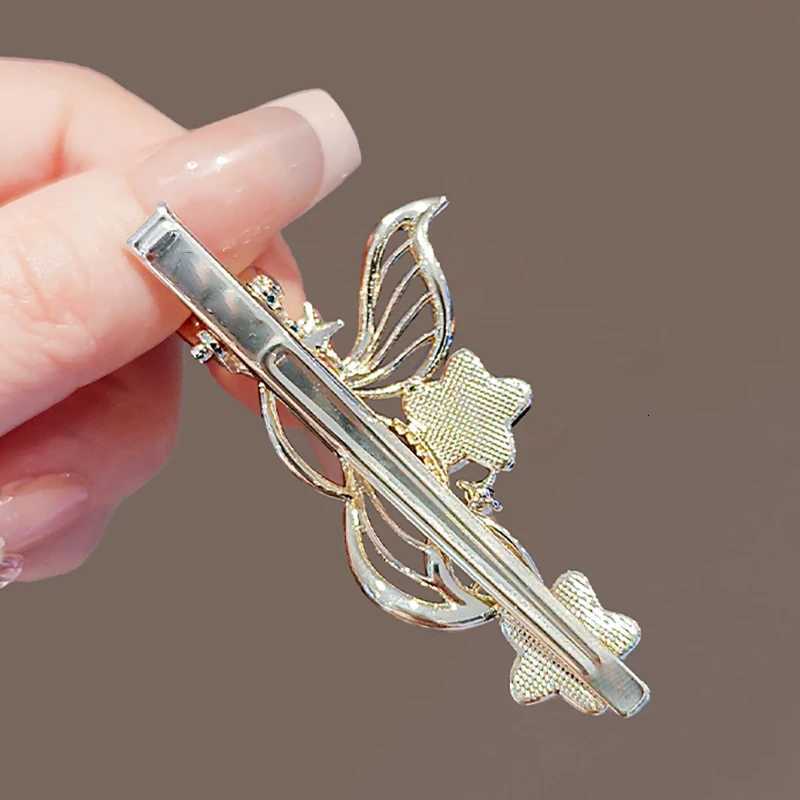 Dreamy Blue Fishtail Starfish Glaze Duckbill Clip Women Forehead Bangs Barrettes Alloy Side Clip Super Fairy Hair Accessories Z250729