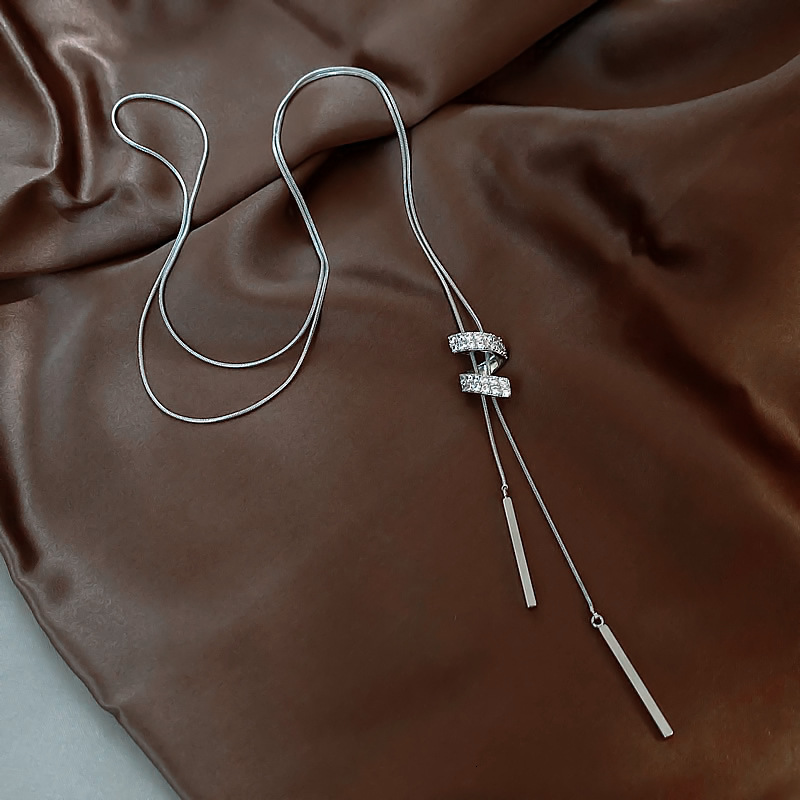 Adjustable Spiral Long Sweater Chain High-End Fashion New Non-Fading Necklace for Women Jewelry for Women