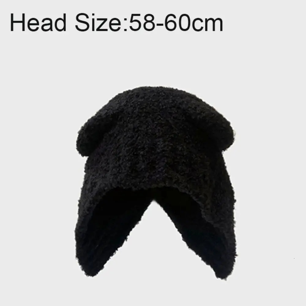 2K Beanie Hats for Women Winter Warm Crochet Ear Protection Hat Solid Color Unisex Autumn Knitted Caps 250724