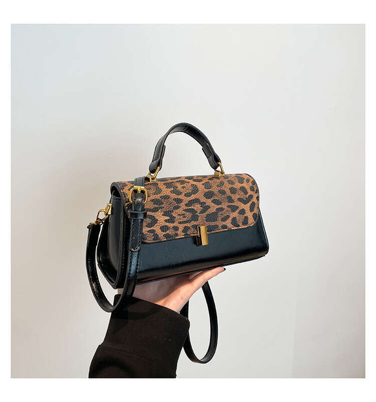 Leopard Print Commuter Fashion Trendy Handbag 2025 New Style High-end Feel Single Shoulder Crossbody Women's Bag