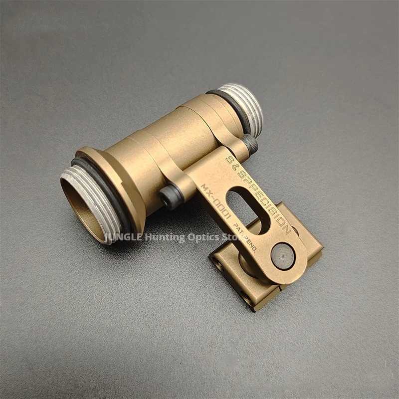 Tactical M-AX SF Helmet Mount Rotating SS MAX Bracket For M-AX CAG Helmet Rail Scout Light M300 M600 Flashlight Base R250728