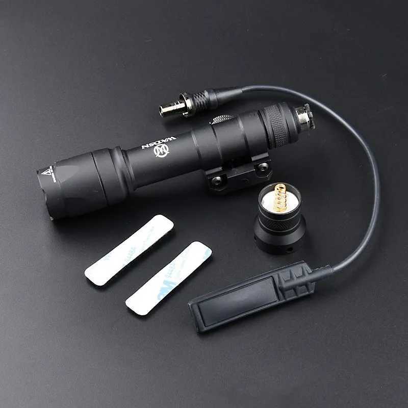 WADSN Airsoft M600 M600C Tactical Flashlight Hunting Weapon Scout Light 600 Lumens White LED Lamp Fit 20mm Picatinny Rail XJ250728