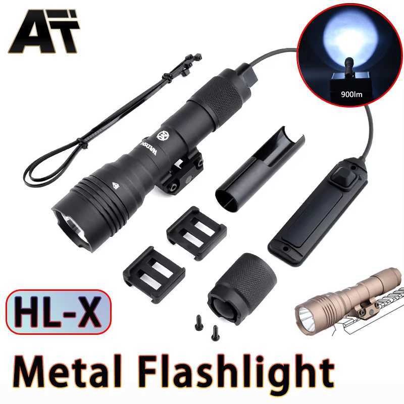 WADSN HL-X Flashlight 900 Lumens Scout Light White LED Strobe Lamp High Power Spotlight Hunting AccESSories Fit 20MM Rail R250728