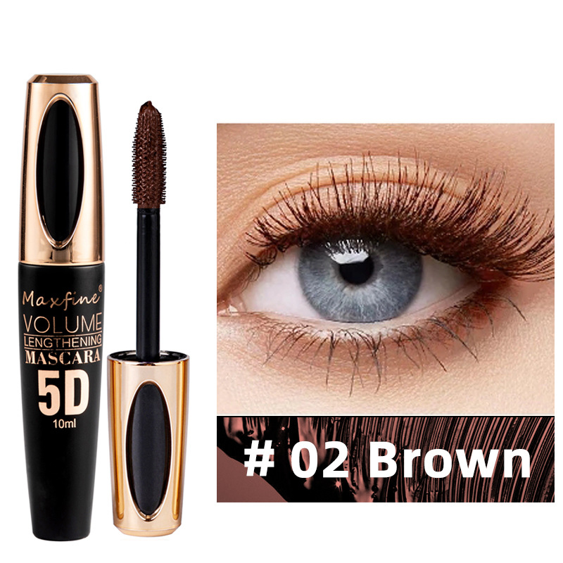 5D Silk Mascara with Big Eyes Strong and Lasting Black Content Length Waterproof Non-caking and Prolonged Mascara Creates Dense Long Lashes With Silic