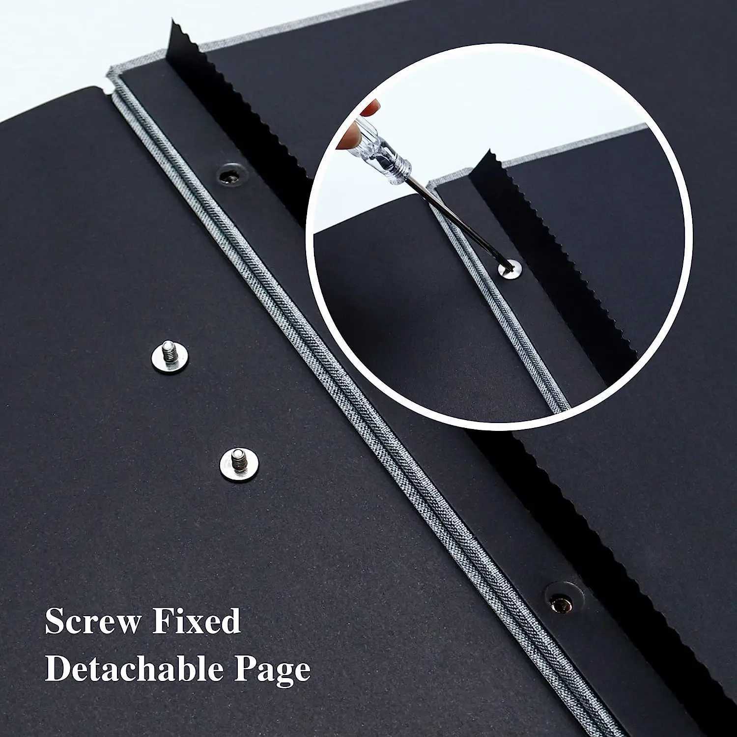 Solid Color Large Photo Album Self-Adhesive Bookshelf Albums 20 Sheets/40 Pages Baby Family Anniversary Wedding Photo Storage Z250729