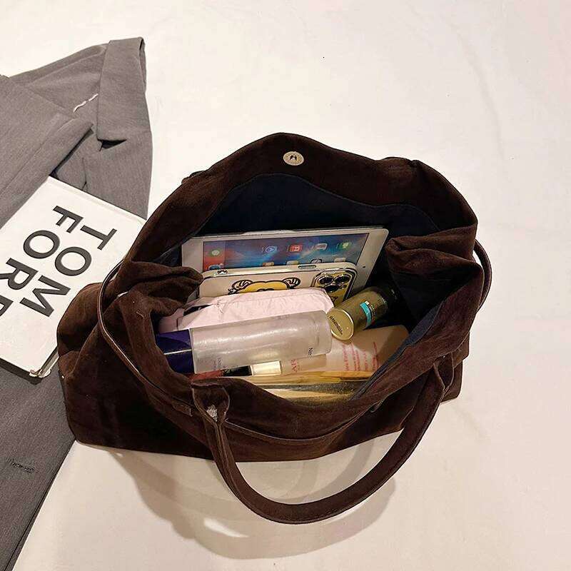 MOODS Big Size Top-handle Bags For Women Suede Large Capacity Shoulder Shopper Totes 2025 Spring Latest Designer Handbags