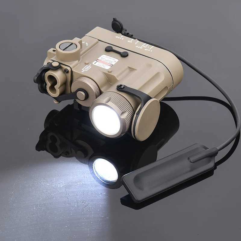 Tactical DBAL-D2 Flashlight Red Green IR Laser LED White Hunting Light with Control Switch DBAL Battery Box Airsoft AccessoriesXJ250728