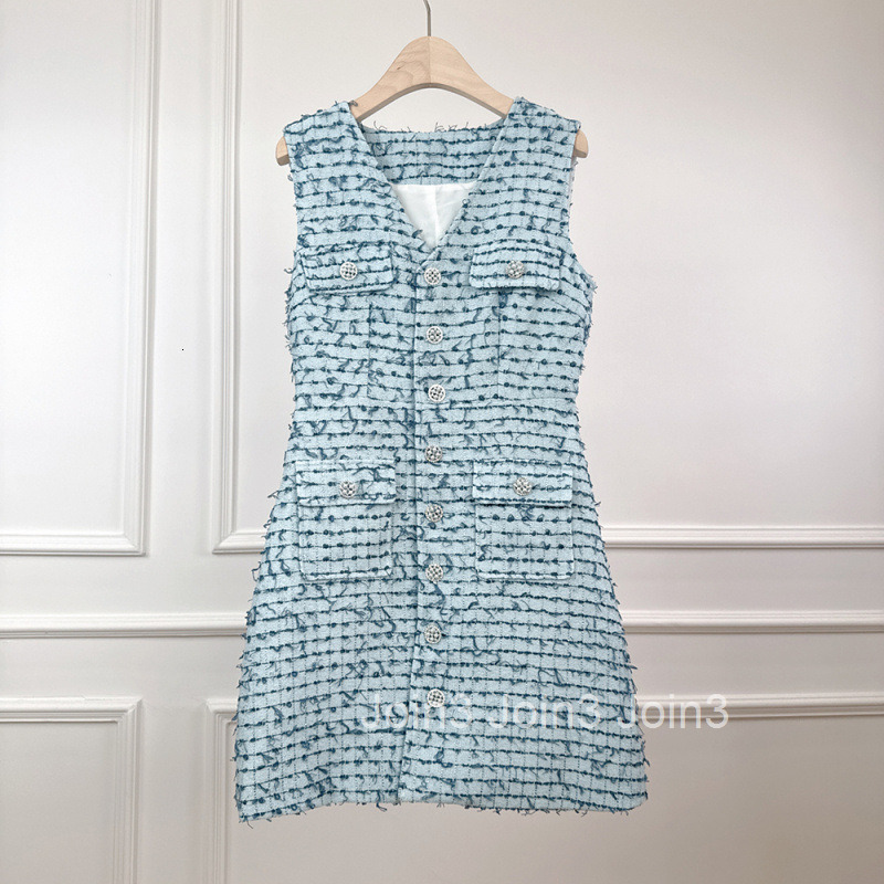 2025 Summer Autumn New Style Socialite Chic Elegant Base Short Dress Whitening High Waist Sleeveless Vest Dress