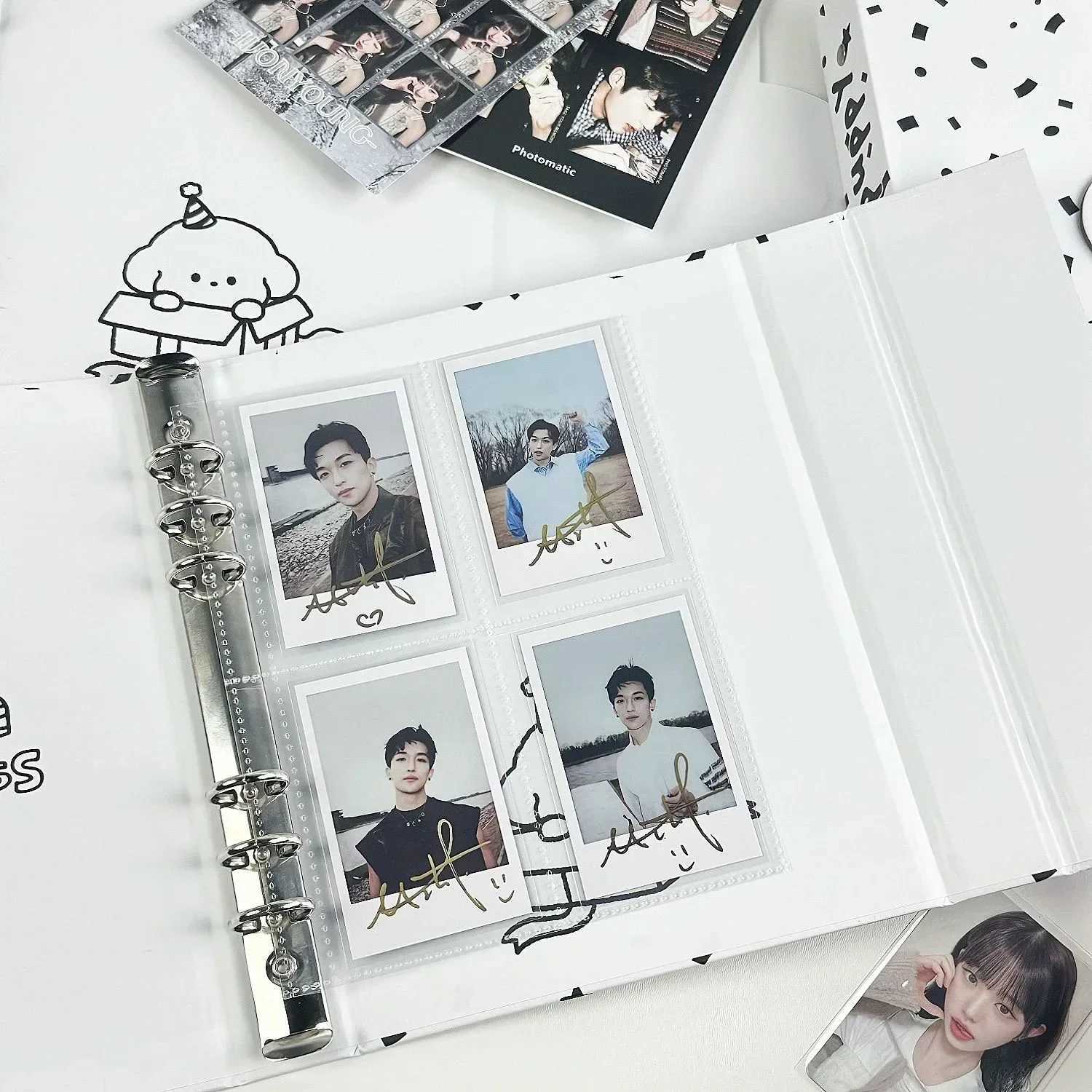 IFFVGX Puppy A5 Binder Photocard Holder Kpop Idol Photo Album Kaii Photocards Collect Book Album for Photographs Photocard Packaging Supplies Z250729