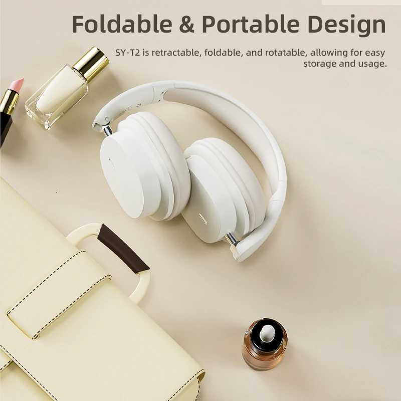 5.3 Fashion Wireless Headphones HIFI Stereo Portable Over-Ear Business Headset Low Latency Gaming Earphones With Mic R250728