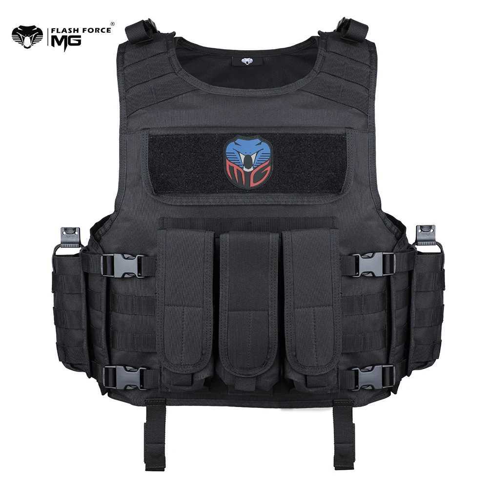 MGFLASHFORCE Molle Airsoft Vest Tactical Vest Plate Carrier Fishing Hunting Paintball Vest Armor Vest Z250728