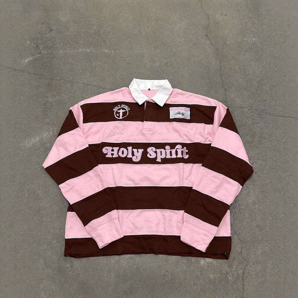 American Street Style Letter Embroidery Unisex Loose Sweatshirt Long Sleeve