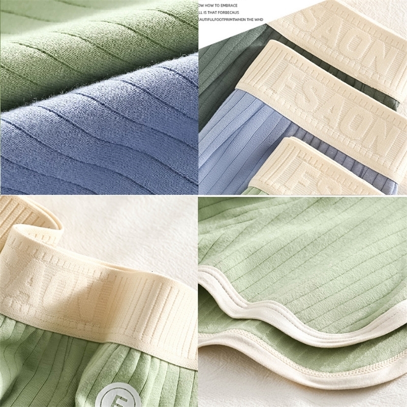 13PCS 100 Cotton Solid Striped Mens Boxer Sexy Breathable Mesh U Crotch Underwear High Elastic Widen Waistband Underpants 250725