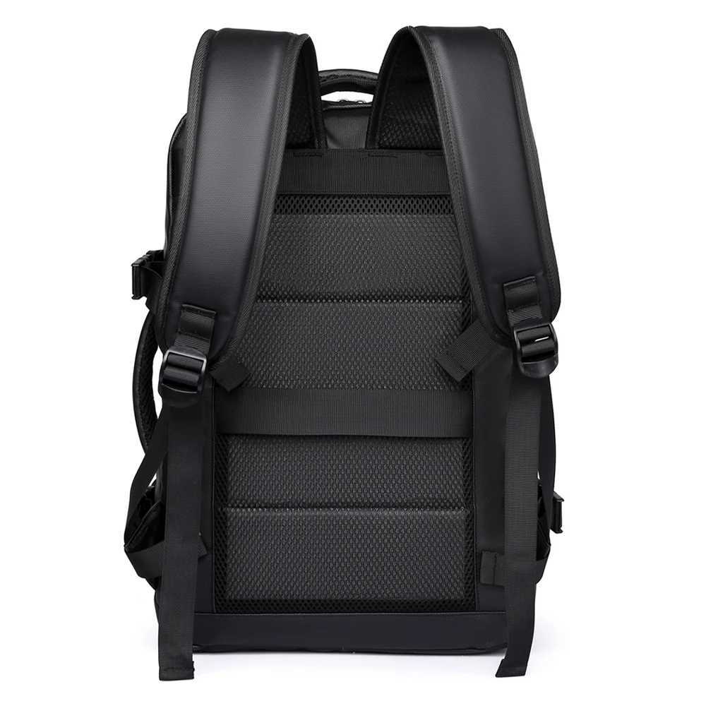 Mens fashionable travel backpack high-tech backpack with USB port suitable for 15.6-inch laptop business backpack S250728