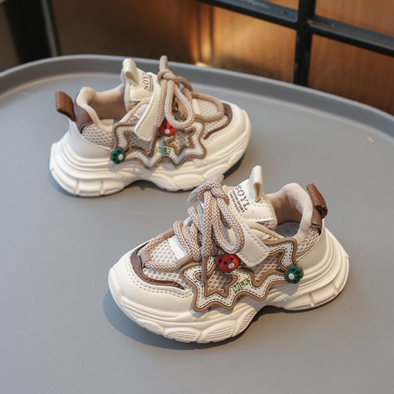 Kid's Mesh Upper Casual Shoes Girl Toddler Cute Cartoon Little Bear Thick Soled Littlesprouts Sport Shoes Boys Sneakers Size US6C-US13C 000210