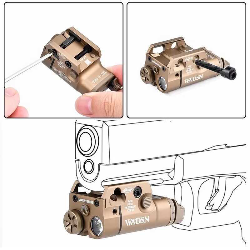 Vadsn Tactical Xx1 Xx2 Flashlight P320 Glock 17 G17 G19 Airsoft Pistol Gun Weapon Scout Accessories Fit 20mm Picatinny Rail XJ250728