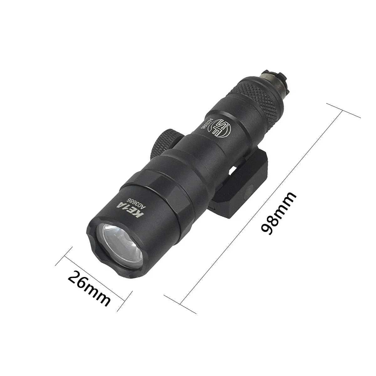 Tactical M300 M300B Airsoft Powerful Flashlight With Remote Pressure Switch Fits 20mm Rail Rifle AR 15 Weapon Gun Scout LED LightXJ250728