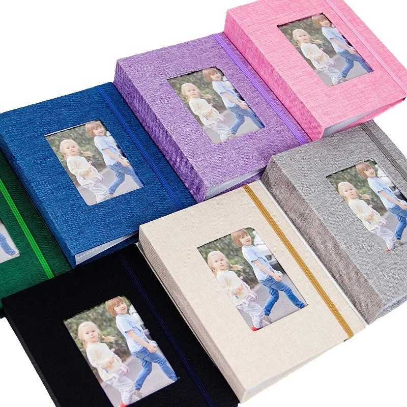 6-inch Fabric-Covered Photo Album with Front Display Window Acid-Free Inserts for 52 Pictures Straight Album Shape 26 Pages Z250729